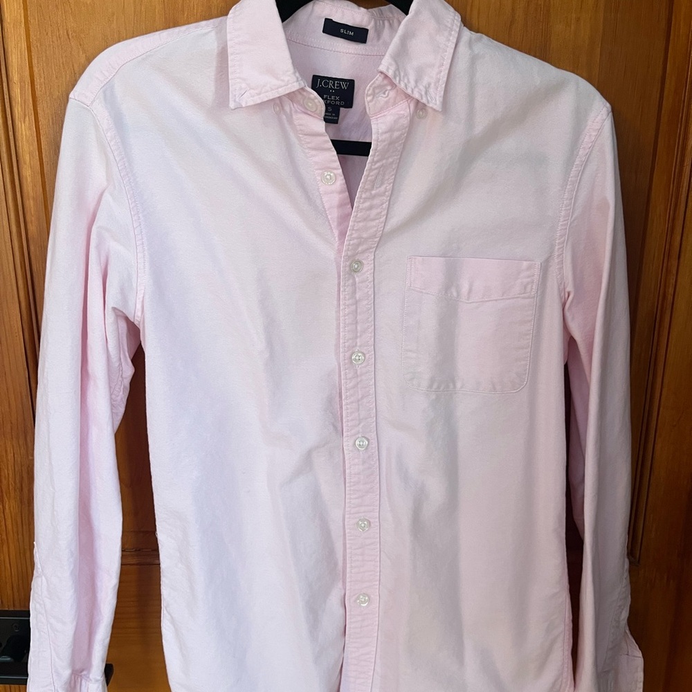 J. Crew Pink Button Down Shirt with Tailored Fit